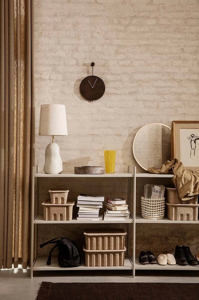 ferm LIVING Paper Pulp Box L Saklama Kutusu (2 Adet)