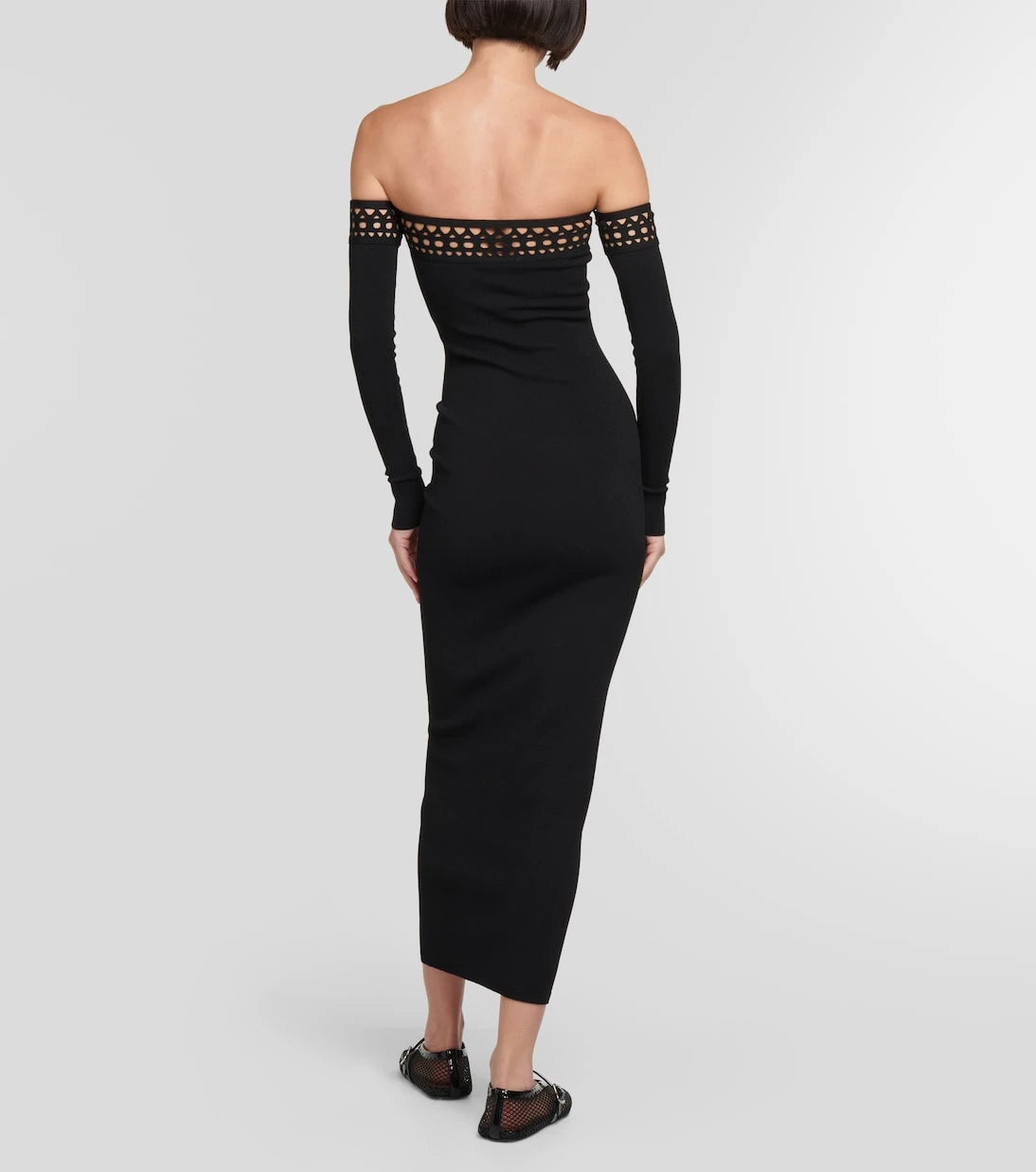 Alaïa - فستان فيينا ماكسي مكشوف الأكتاف
