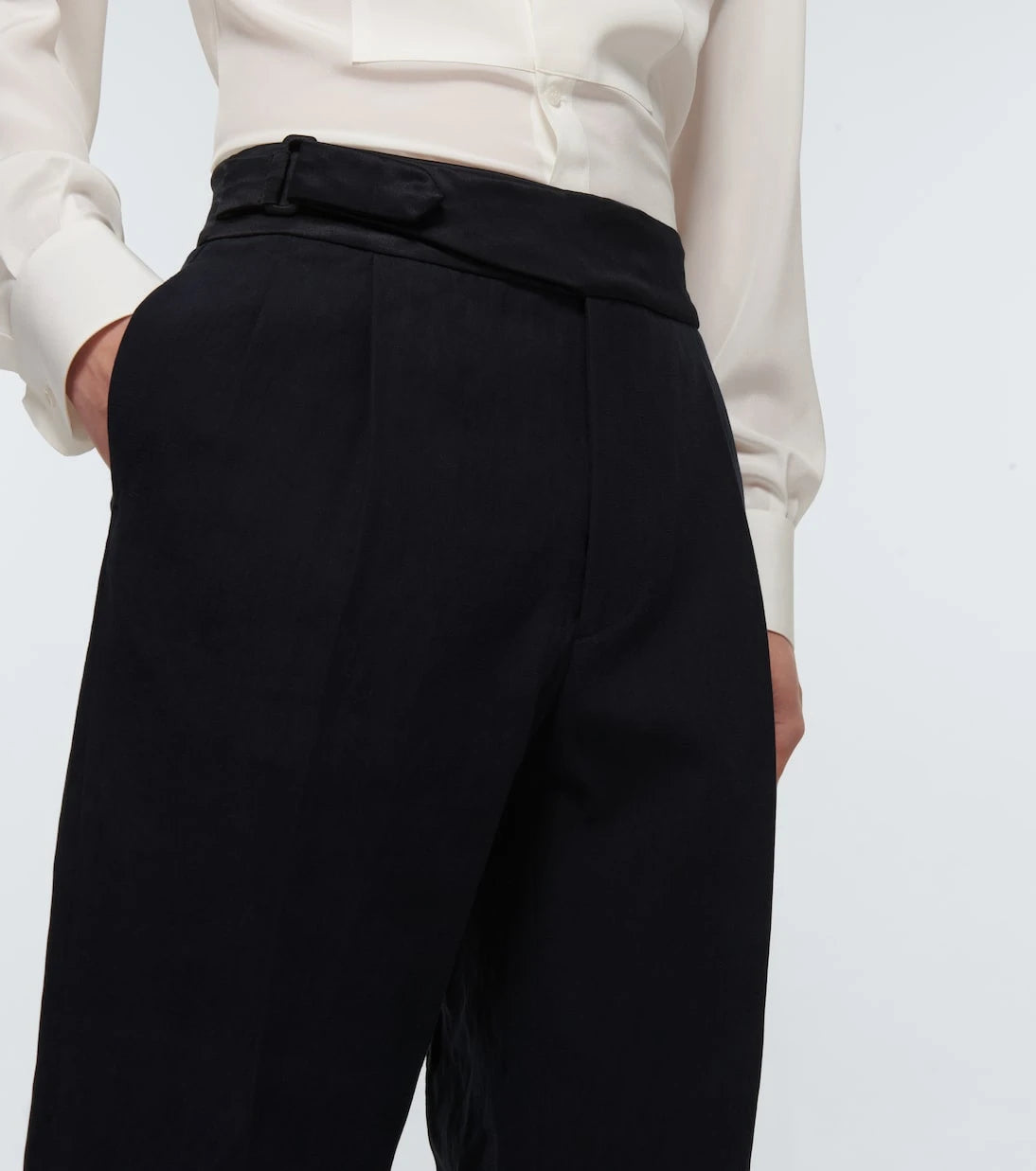 Giorgio Armani - Slim-fit linen pants