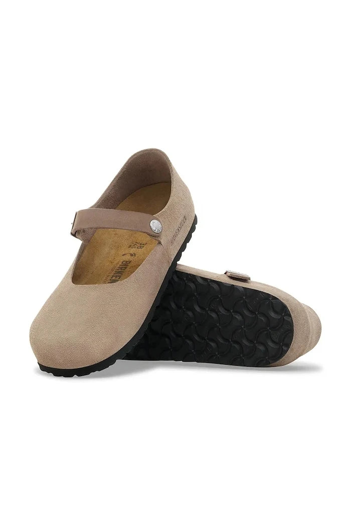Birkenstock балеринки от велур Mantova