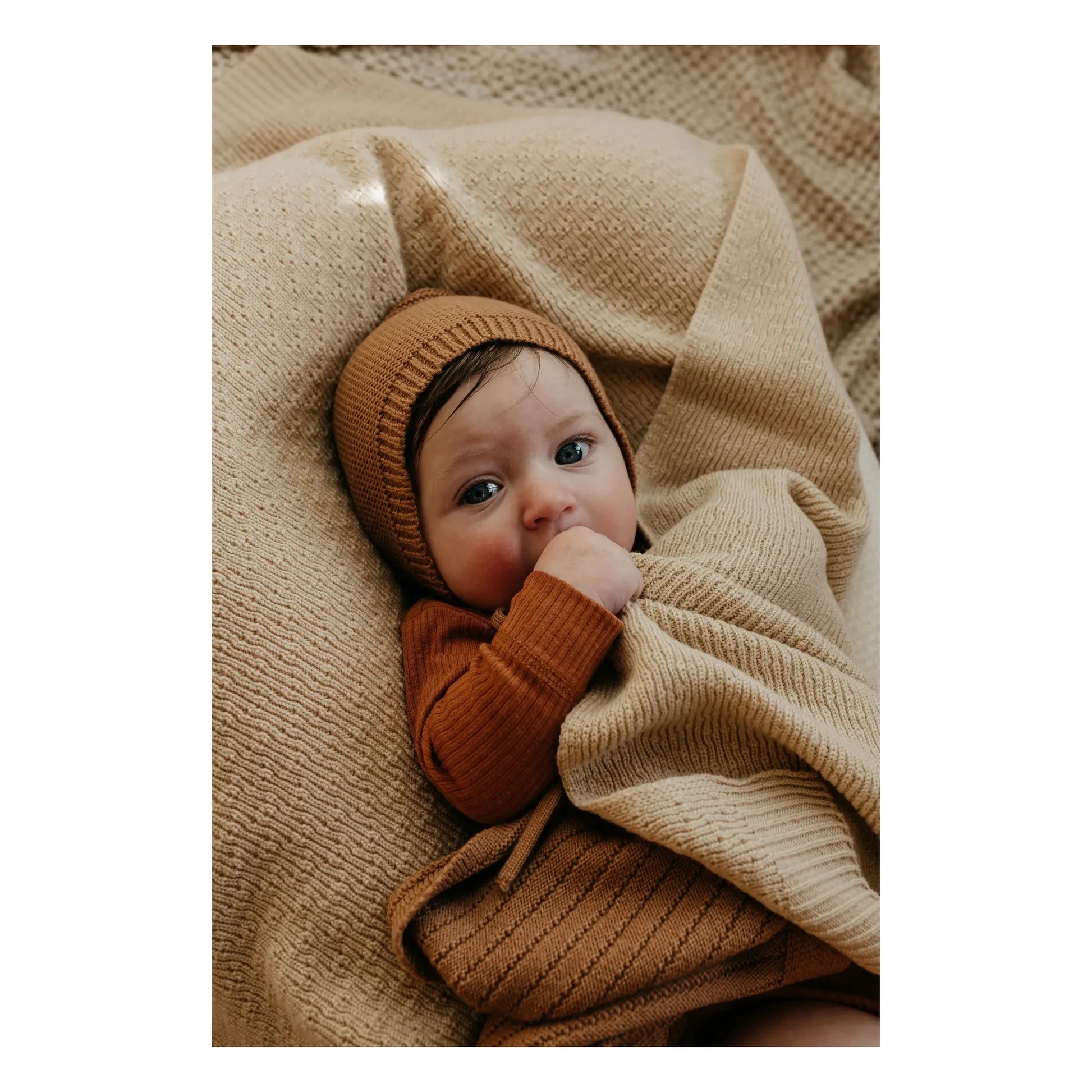 Hvid - Dora Merino Wool Blanket | Beige