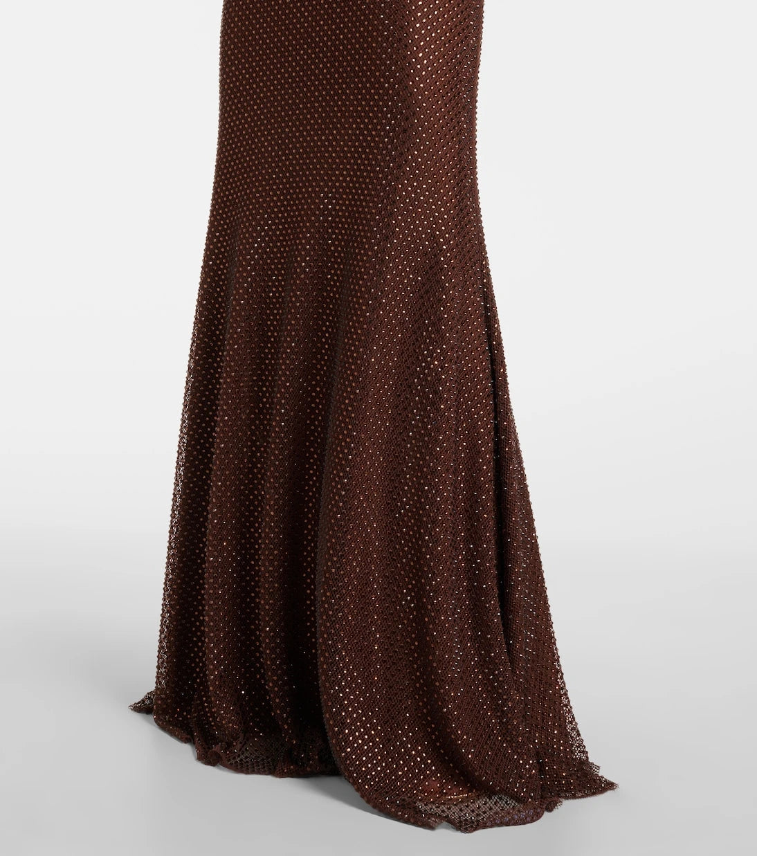 Self-Portrait - Crystal-embellished mesh gown