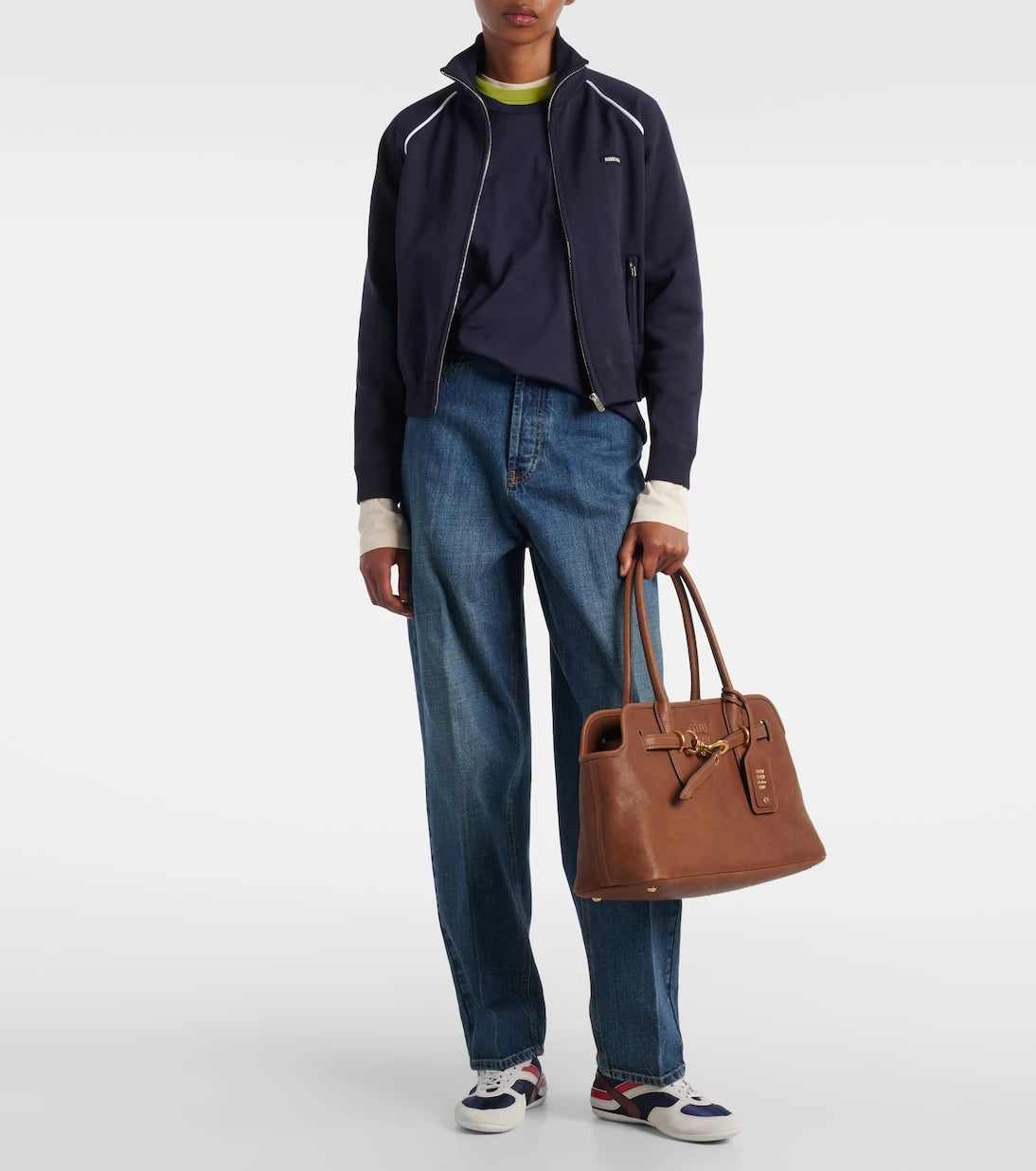 Miu Miu - Aventure Large leather tote bag
