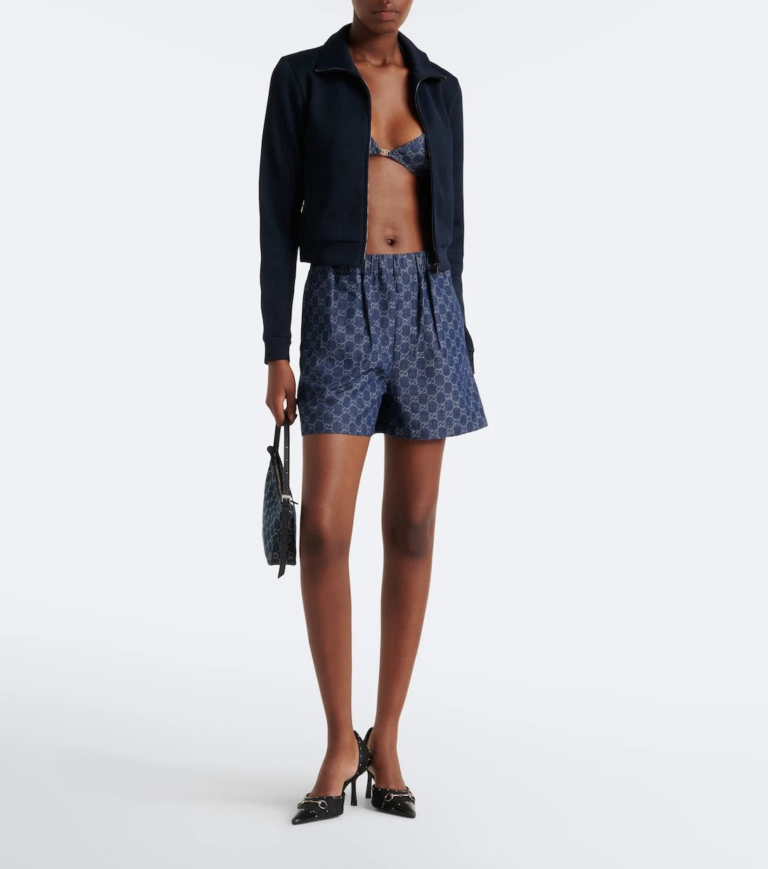 Gucci - GG denim shorts
