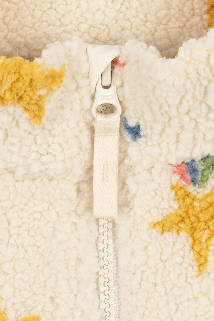Konges Sløjd Çocuk Polar Ceketi JODY TEDDY HALF ZIP GRS