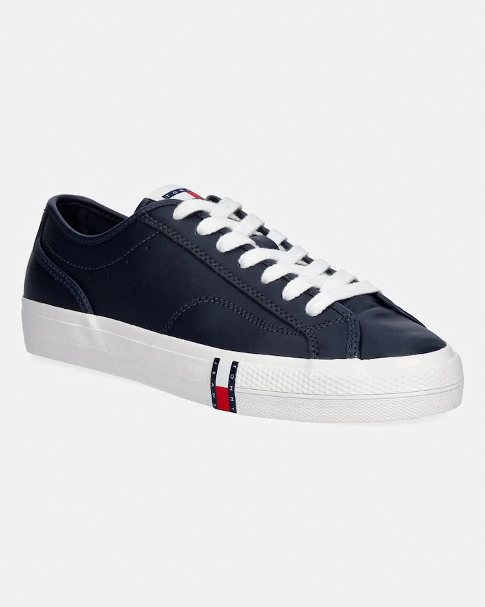 Tommy Jeans ARCHIVE VULC. Y2K LONG LACE düşük kesim erkek deri spor ayakkabı