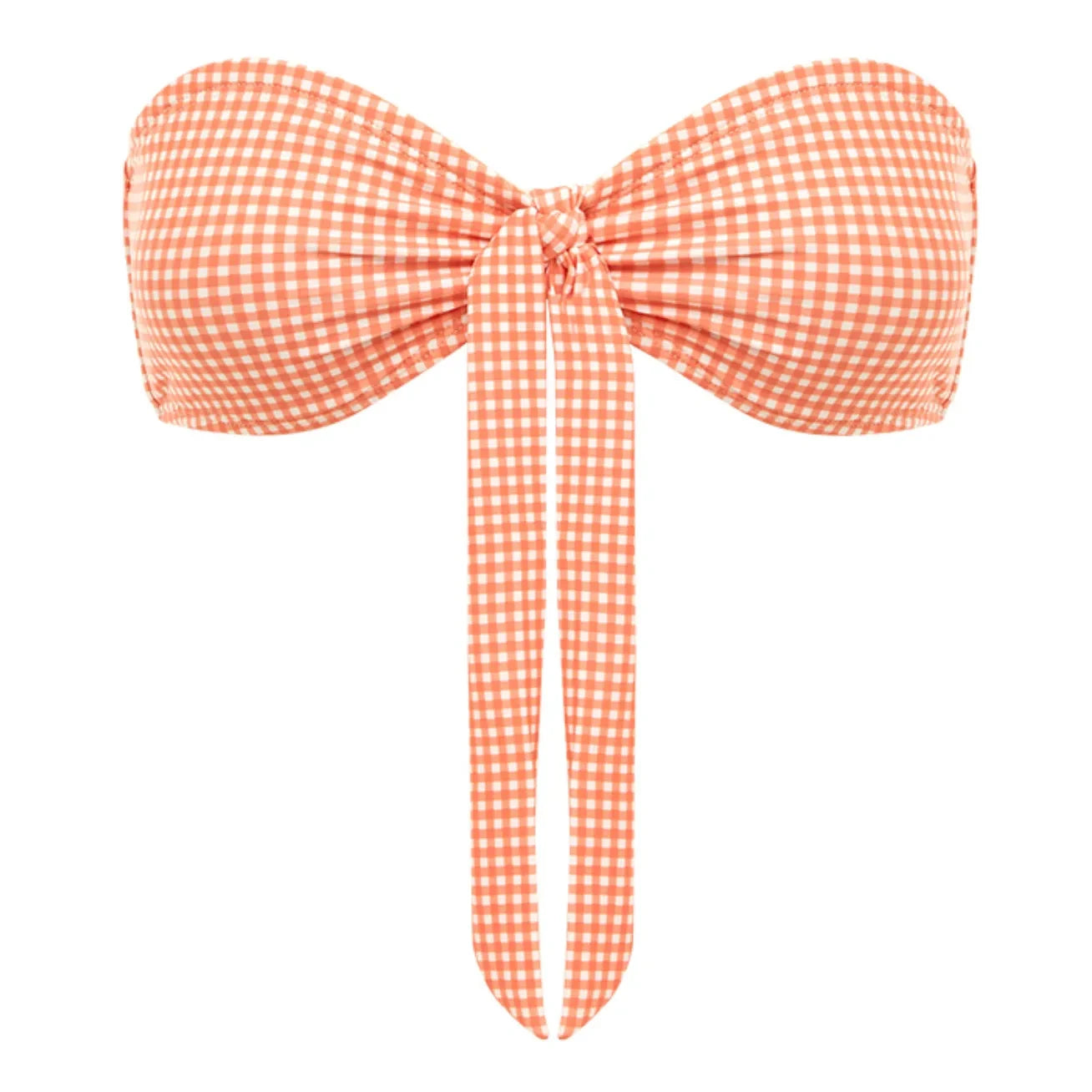 Peony - Bandeau Tie Top | Coral Pink