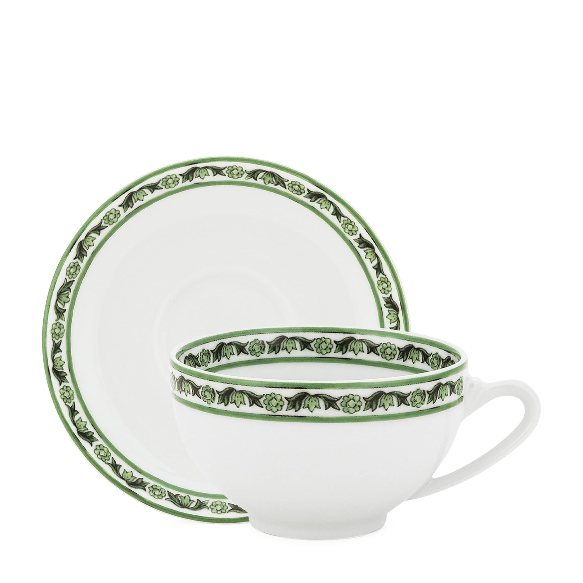 Dolce & Gabbana Casa Set of 2 Teacups and Saucers