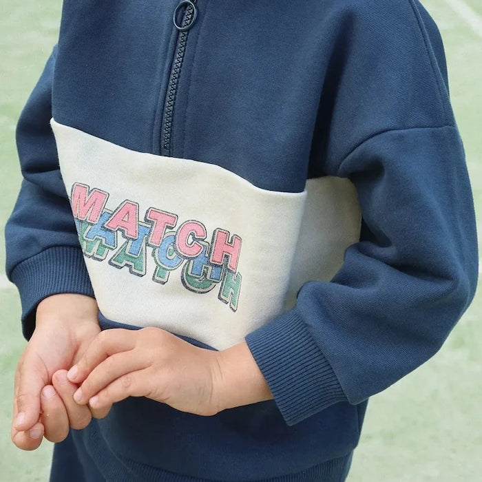 Детски суичър Konges Sløjd LOU HALF ZIP SWEAT OCS
