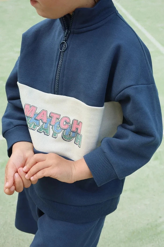 Детски суичър Konges Sløjd LOU HALF ZIP SWEAT OCS