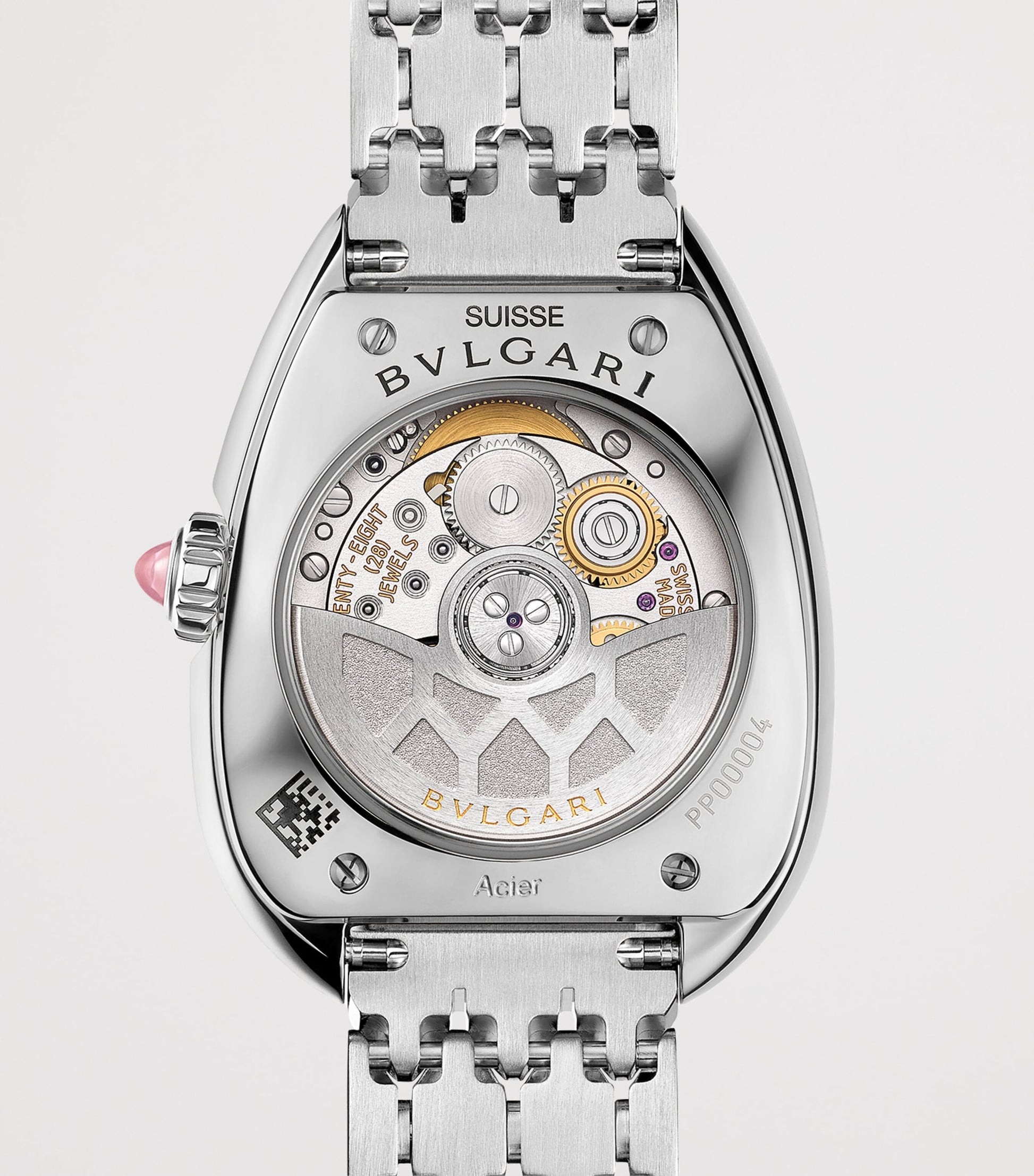 Stainless Steel and Diamond Serpenti Seduttori Watch 34mm