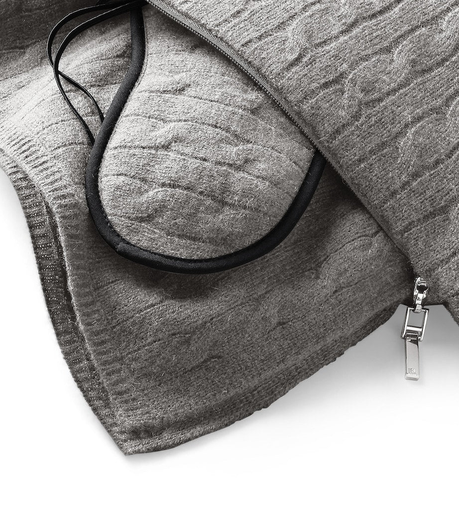 Cashmere Cable-Knit Travel Set