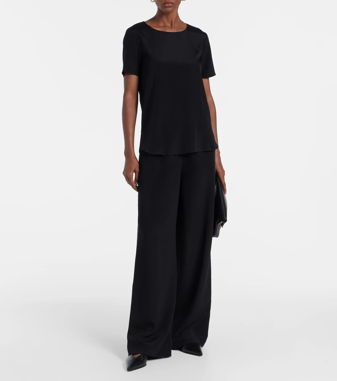 Max Mara - بلوزة Aris من مزيج الحرير