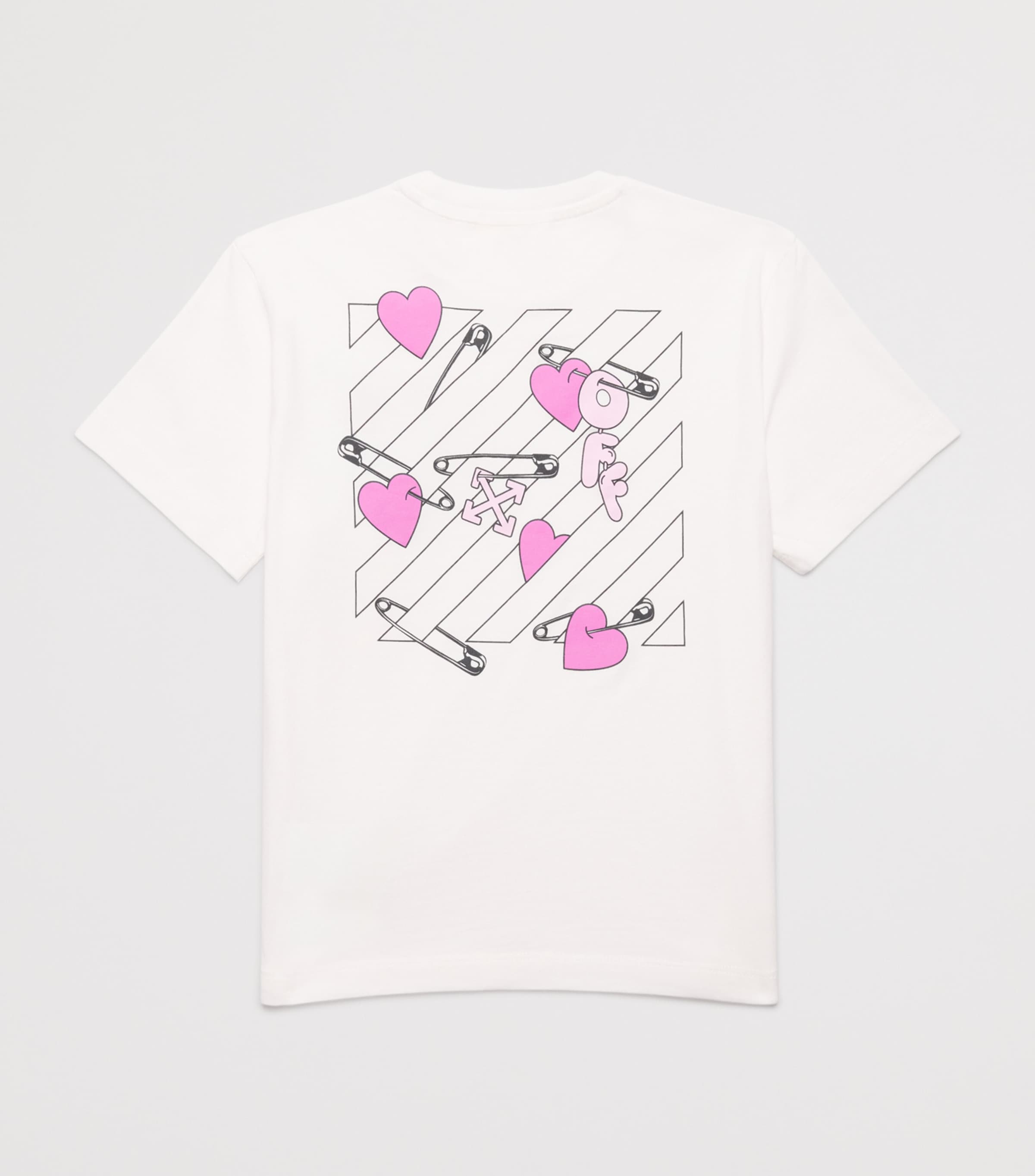 Cotton Diagonal Arrow and Heart T-Shirt (4-12+ Years)