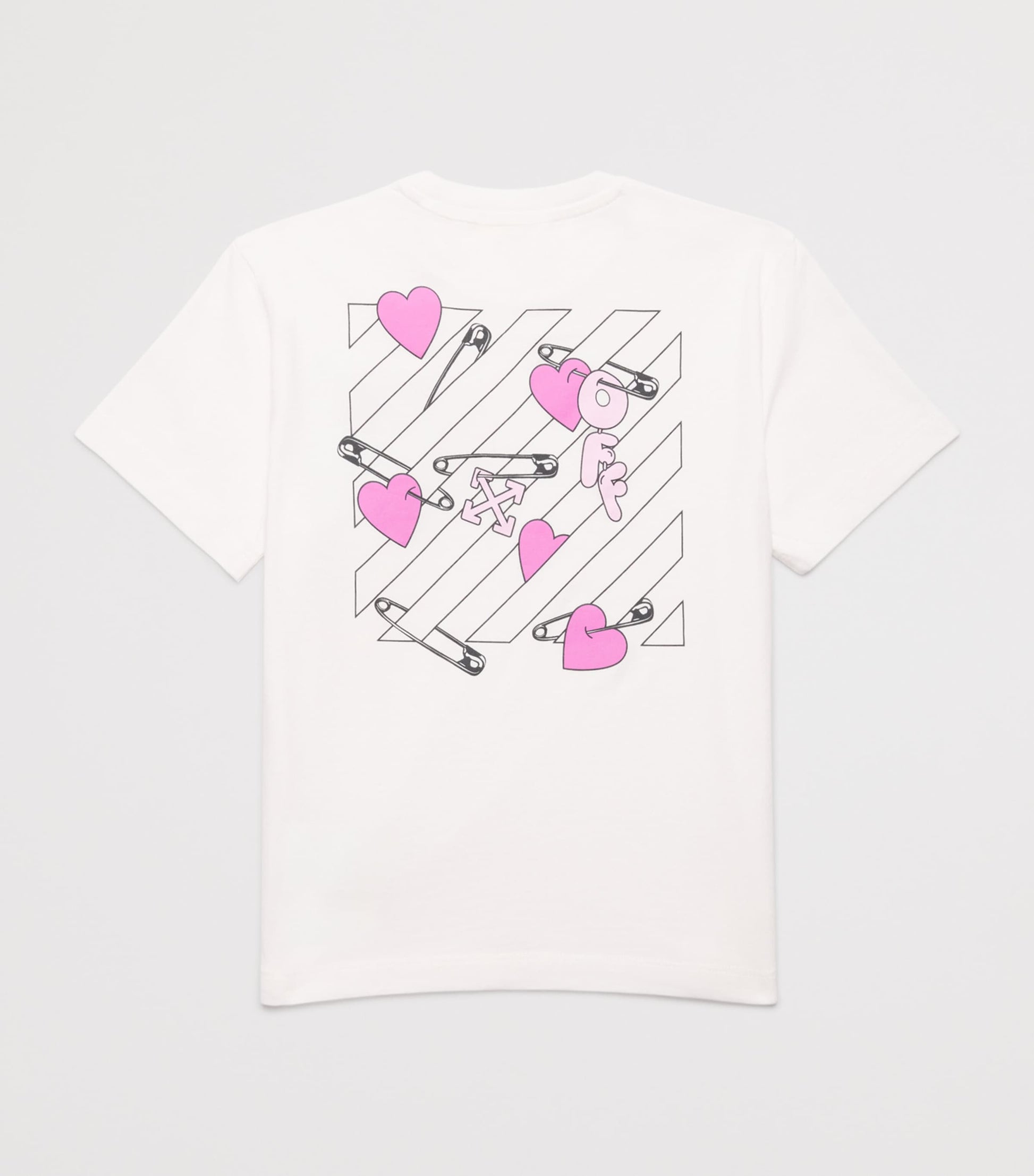 Cotton Diagonal Arrow and Heart T-Shirt (4-12+ Years)