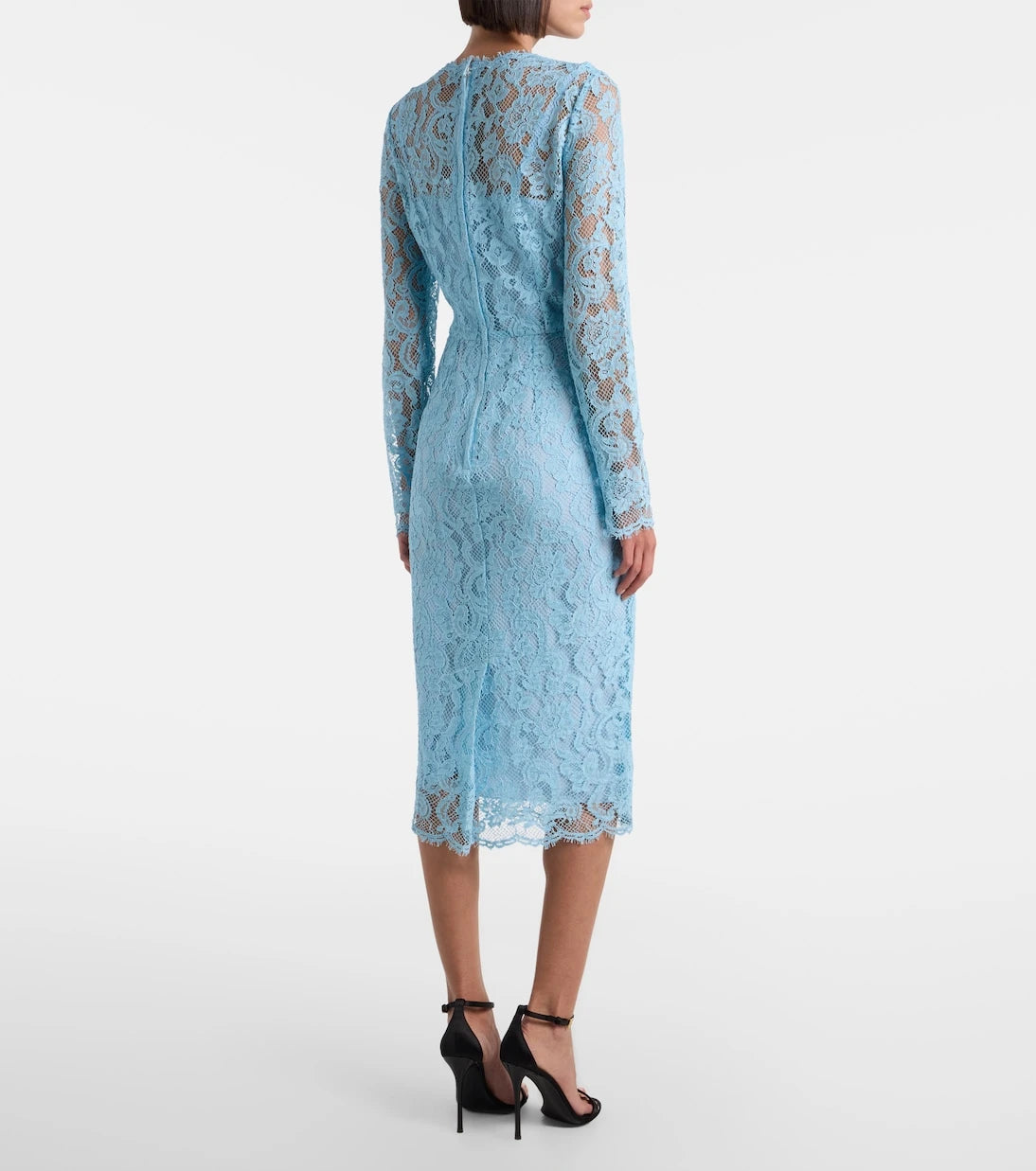 Dolce&Gabbana - Cotton-blend lace cocktail dress