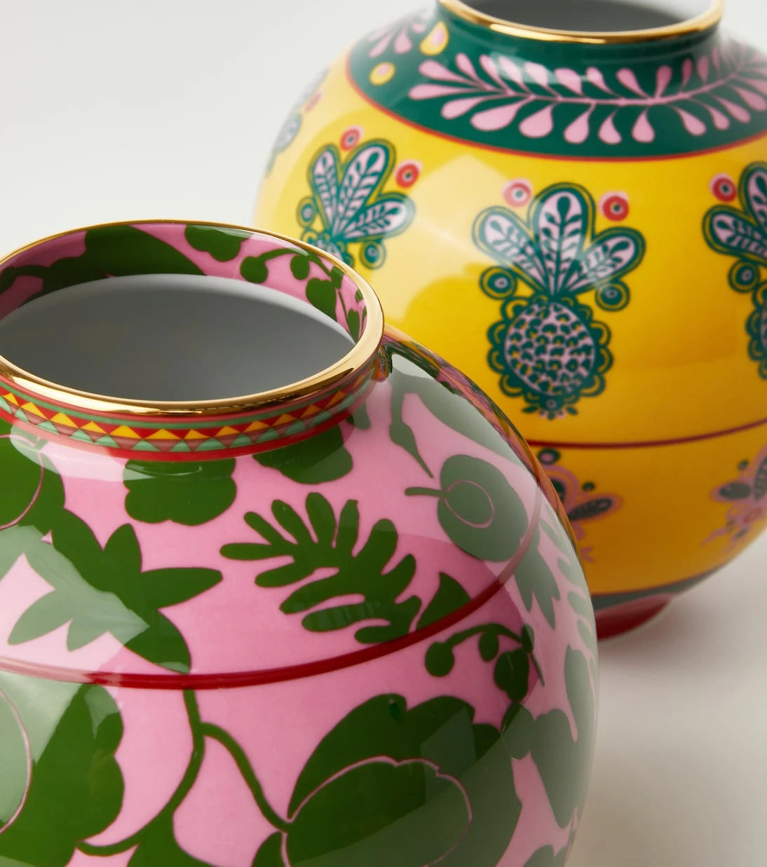 La DoubleJ - Pineapple Giallo Medium porcelain vase