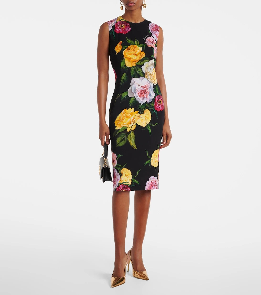Dolce&Gabbana - Floral silk-blend midi dress
