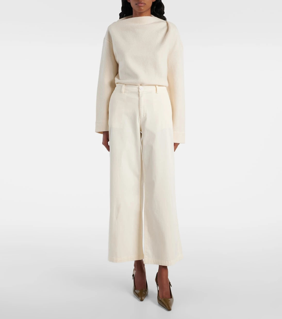 AG Jeans - Caden cotton-blend twill wide-leg pants