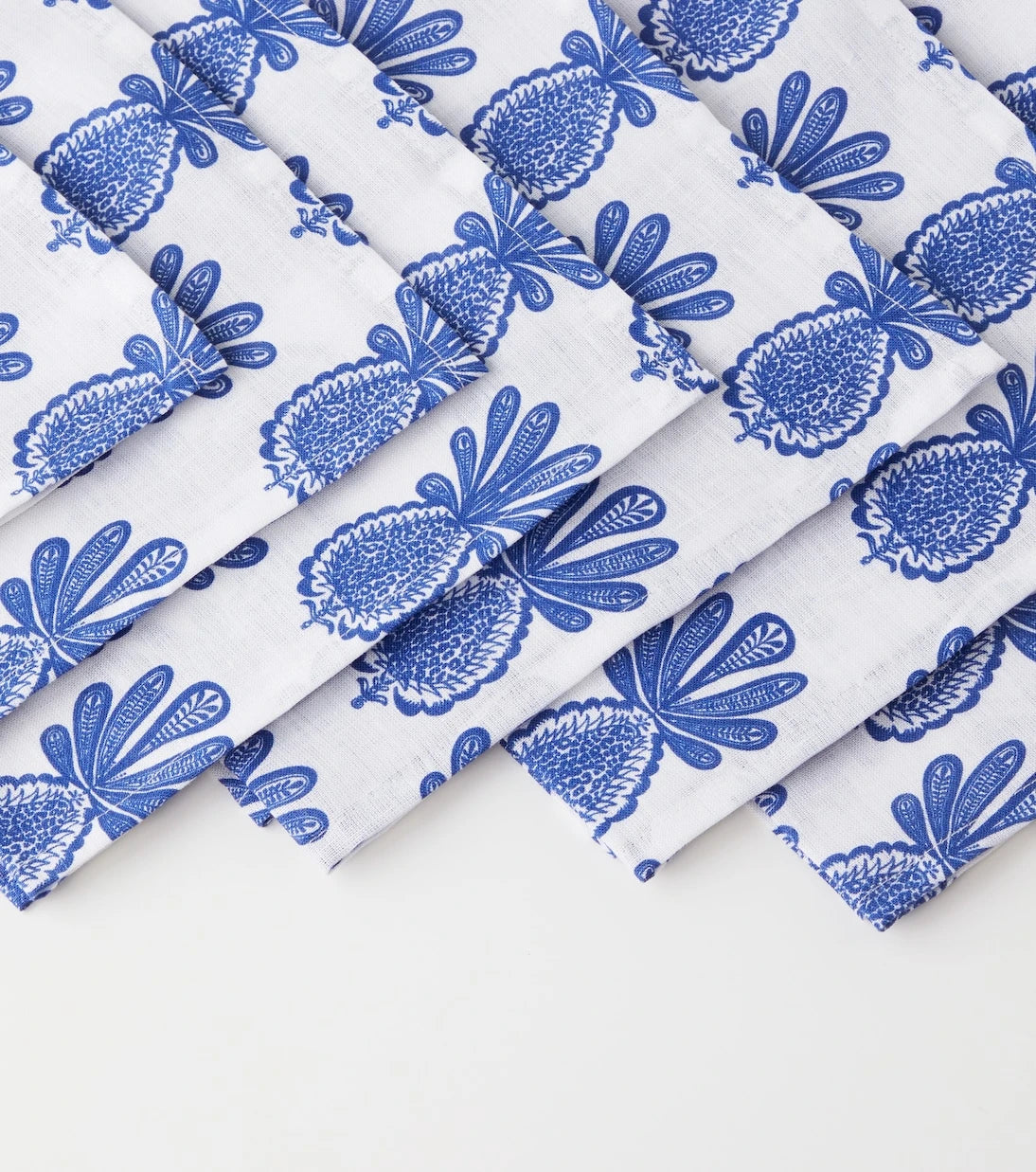 La DoubleJ - Large set of 6 printed linen napkins