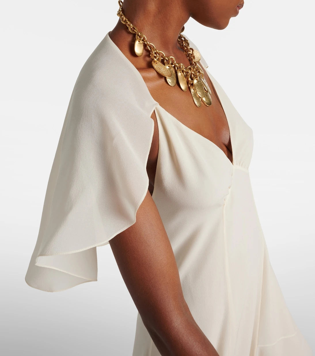 Chloé - Silk chiffon midi dress