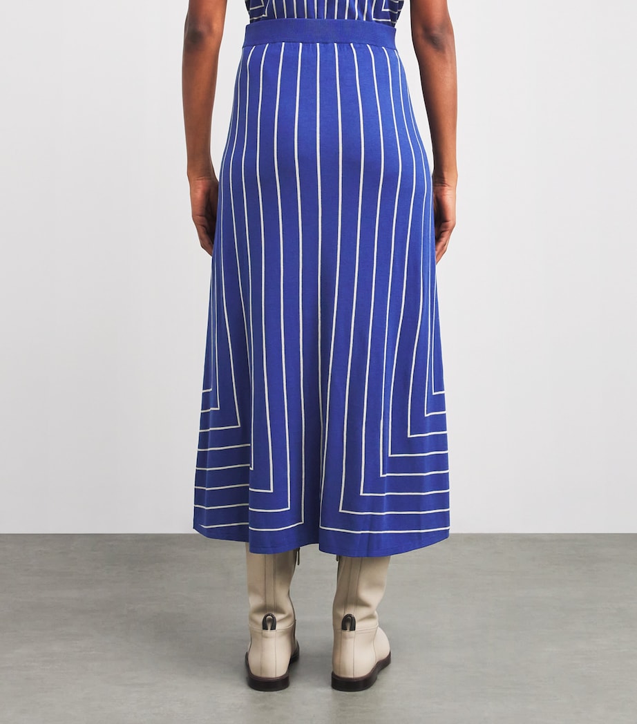 Multi Stripe Jacquard Maxi Skirt