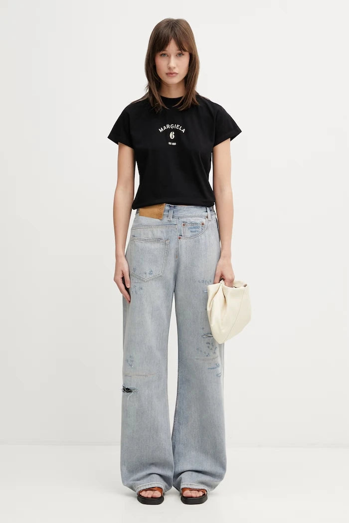 MM6 Maison Margiela тениска дамска от памук
