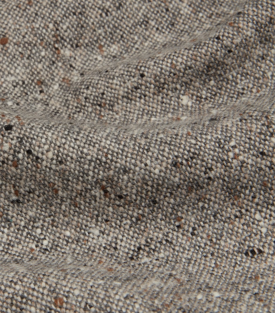 Wool Donegal Tweed Double-Breasted Waistcoat