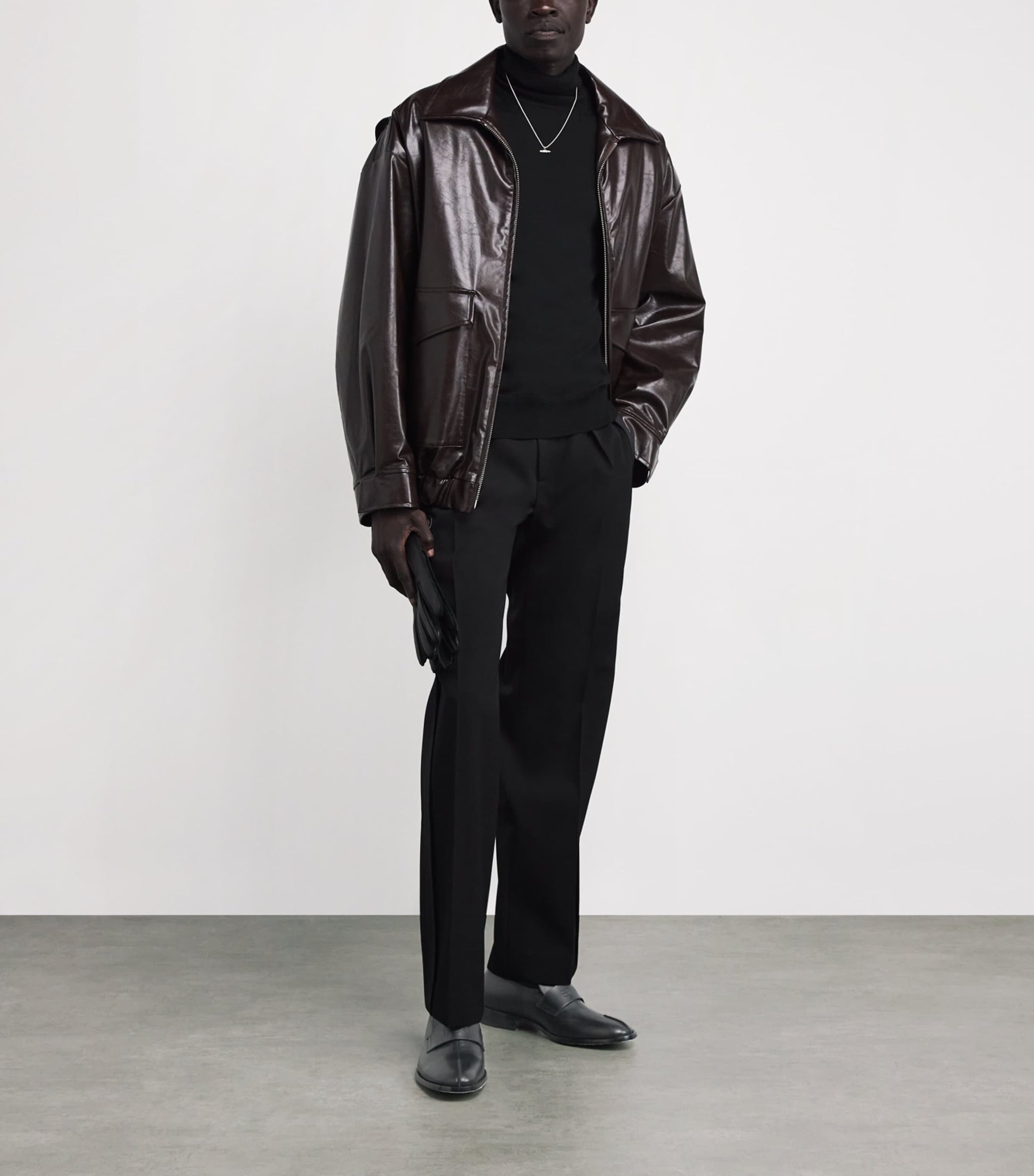 MM6 Maison Margiela Leather Debossed Logo Loafers