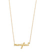 Yellow Gold Manifest Necklace
