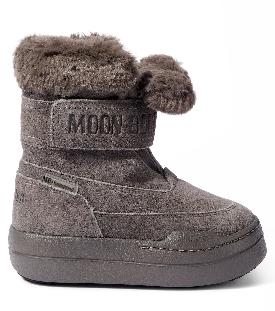 Moon Boot Kids - جزمة ثلج بارك جونيور من الجلد السويدي