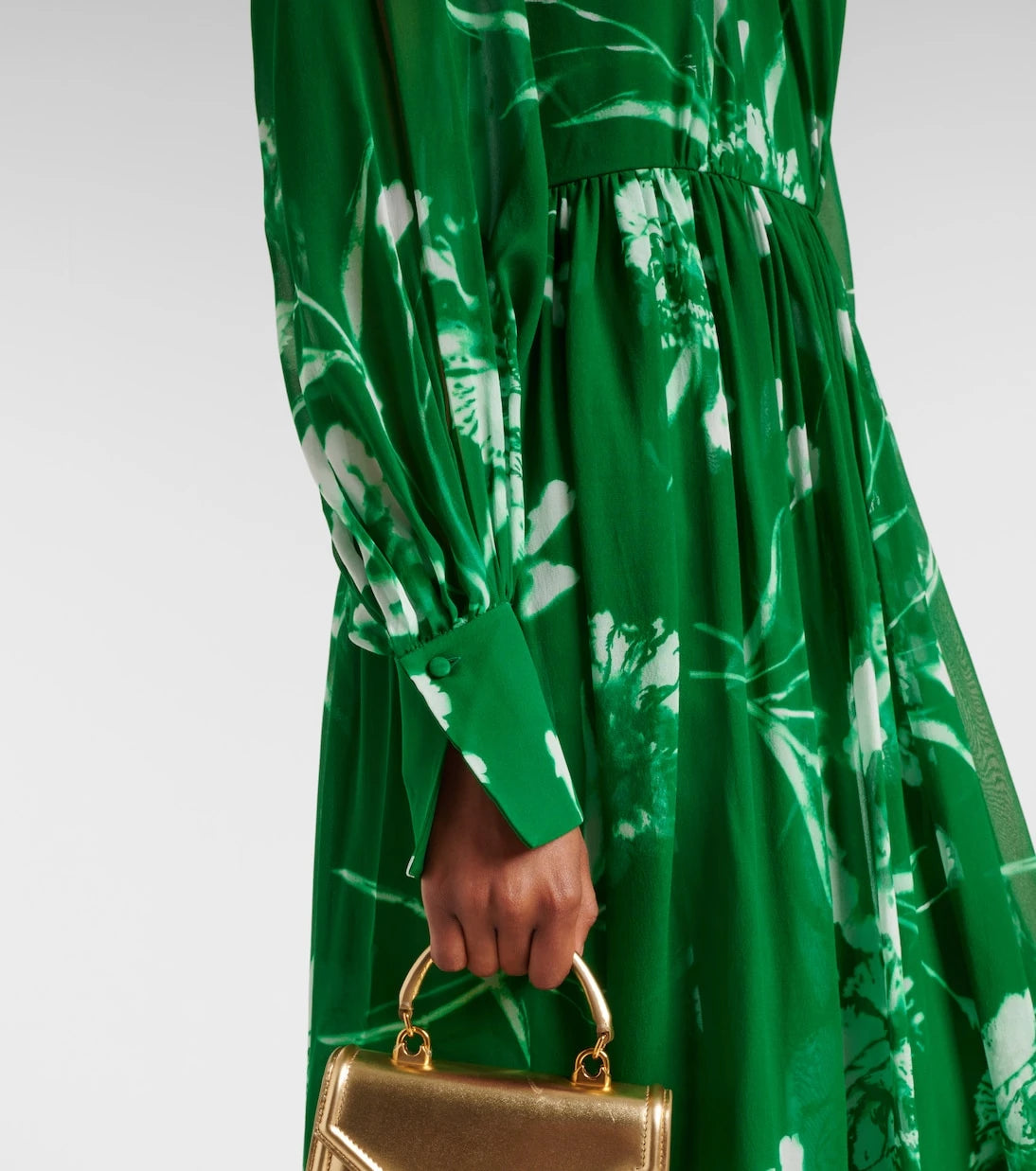 Erdem - Floral silk voile gown