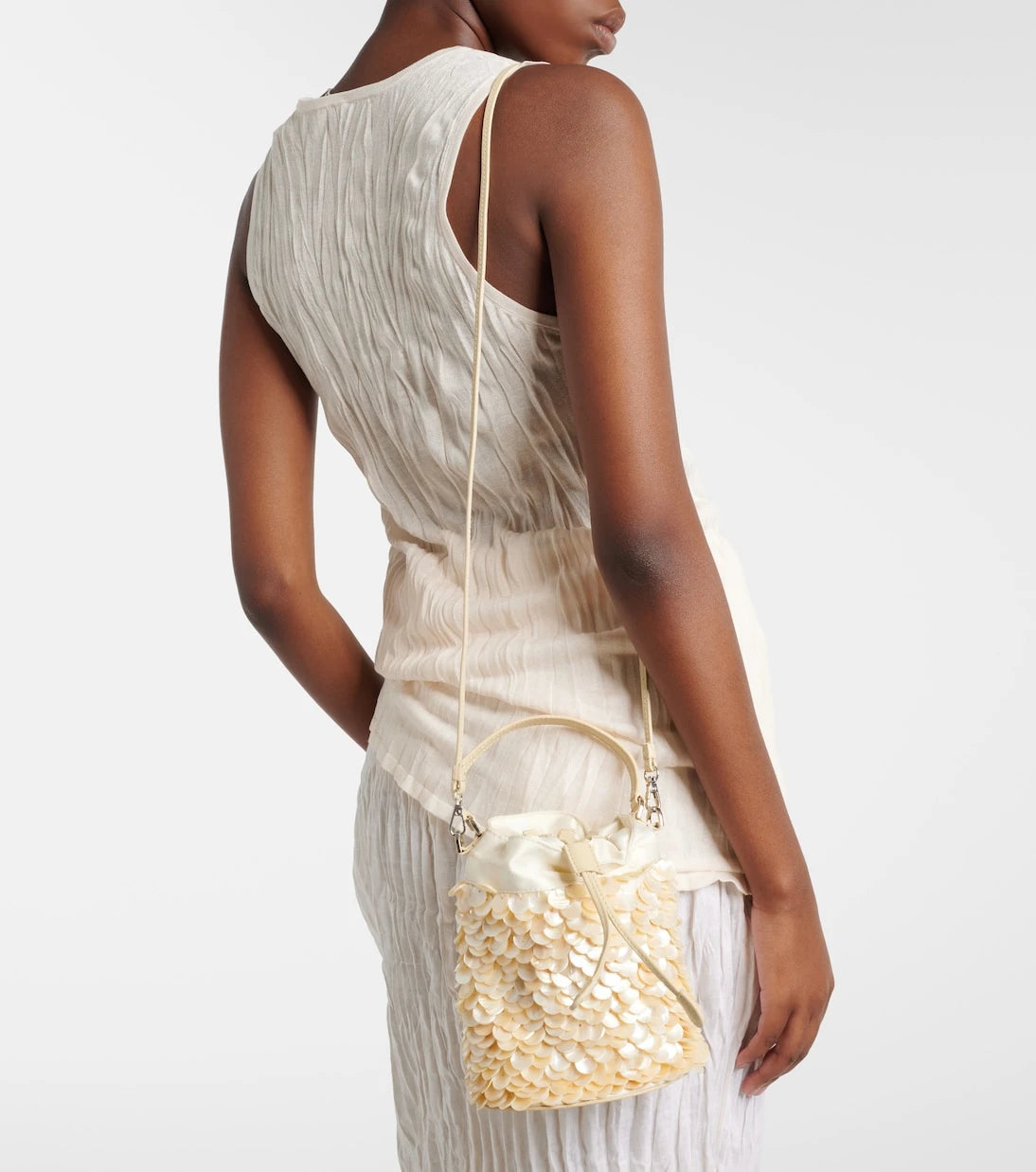 Staud - Lila Mini embellished bucket bag