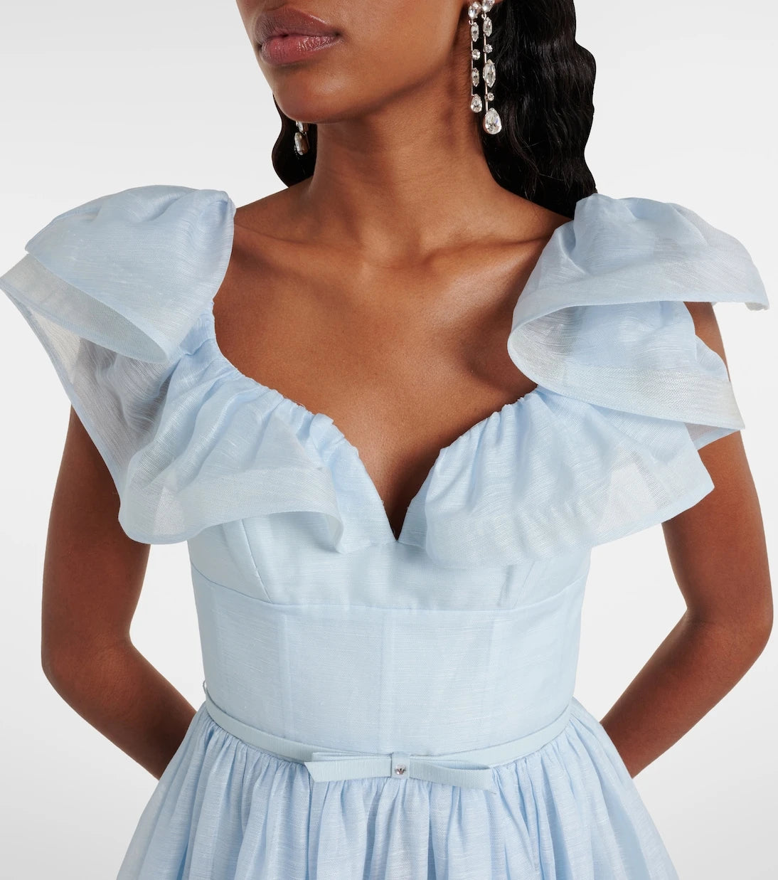 Zimmermann - Dawning linen and silk midi dress