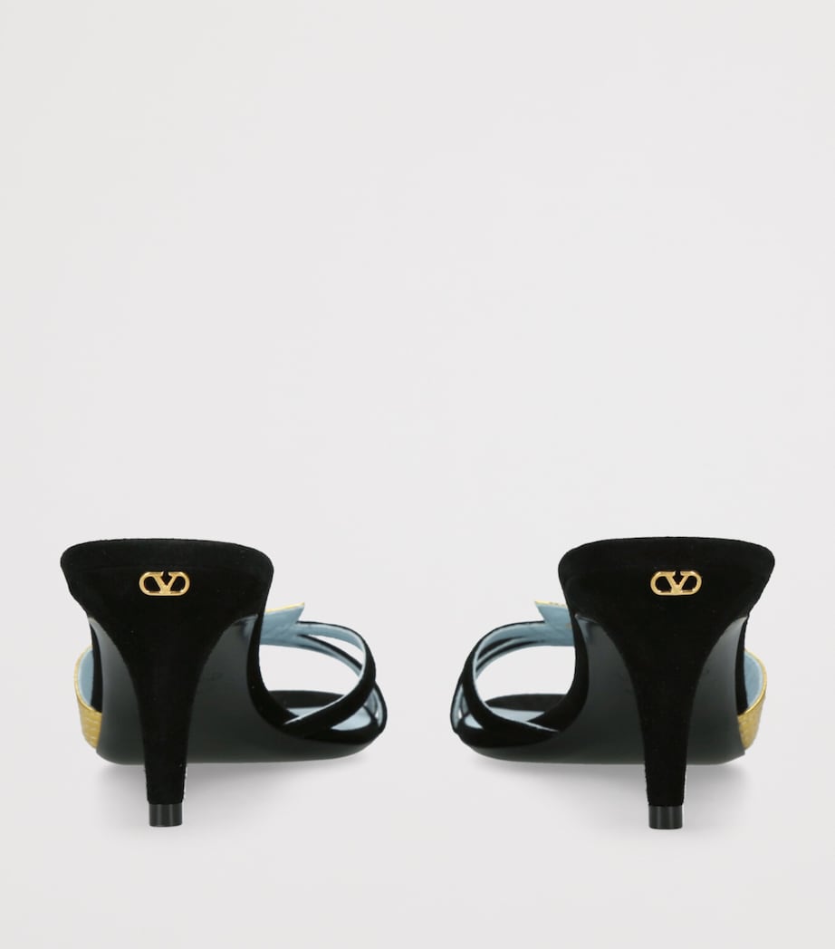 Valentino Garavani Multi FolieFoliage Heeled Mules 65