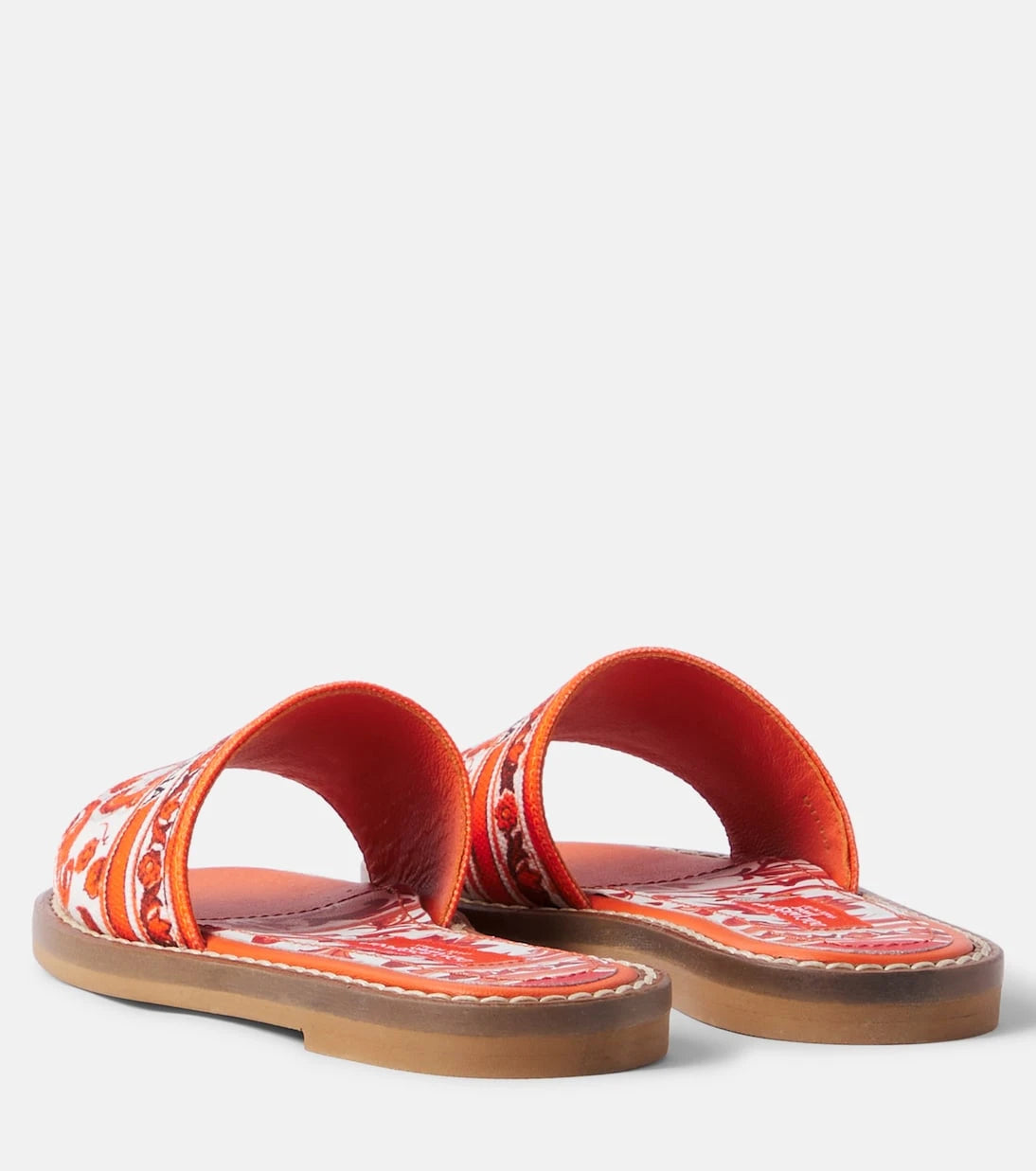Dolce&Gabbana Kids - Majolica canvas slides