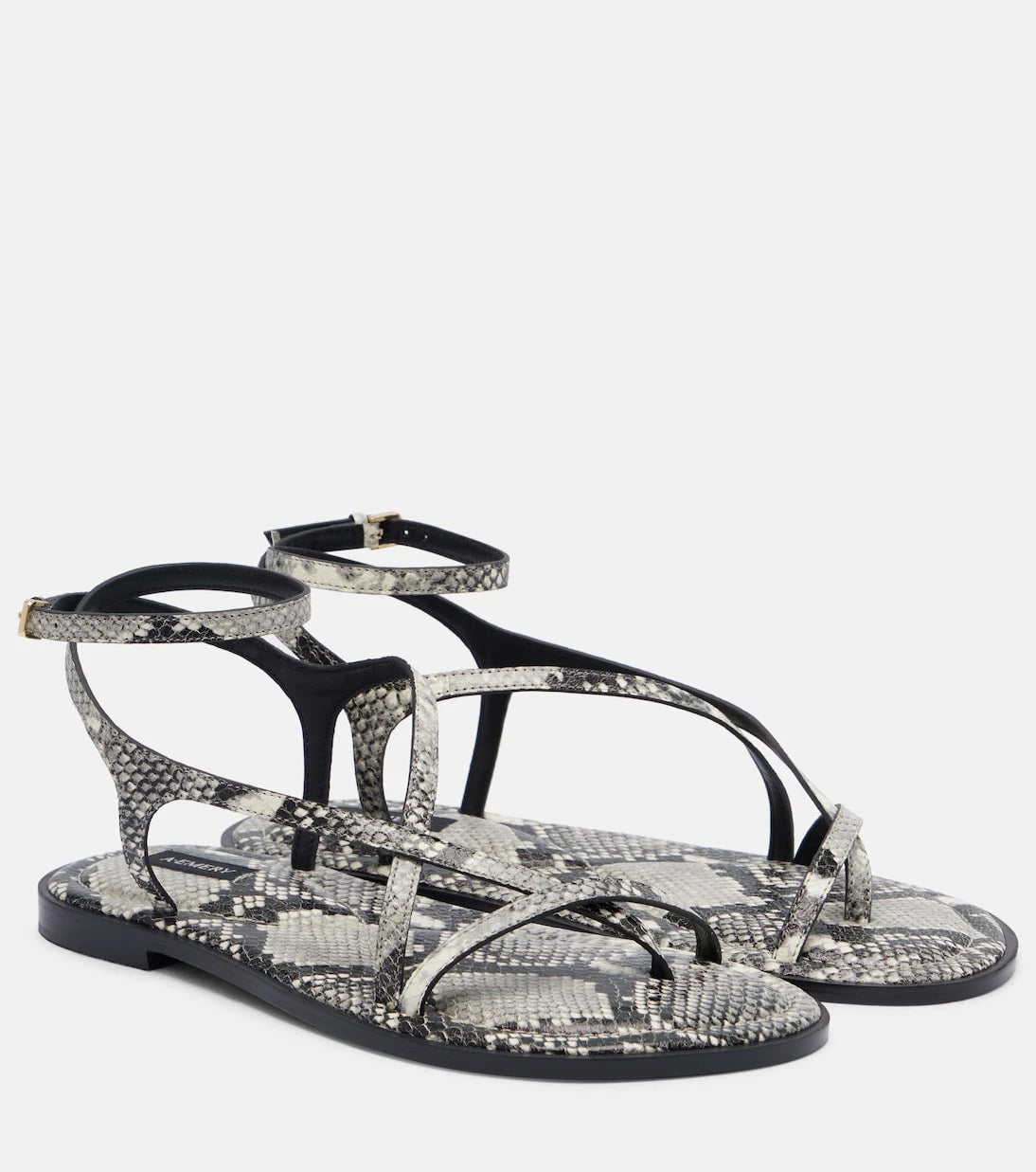 A.Emery - Edna snake-effect leather sandals