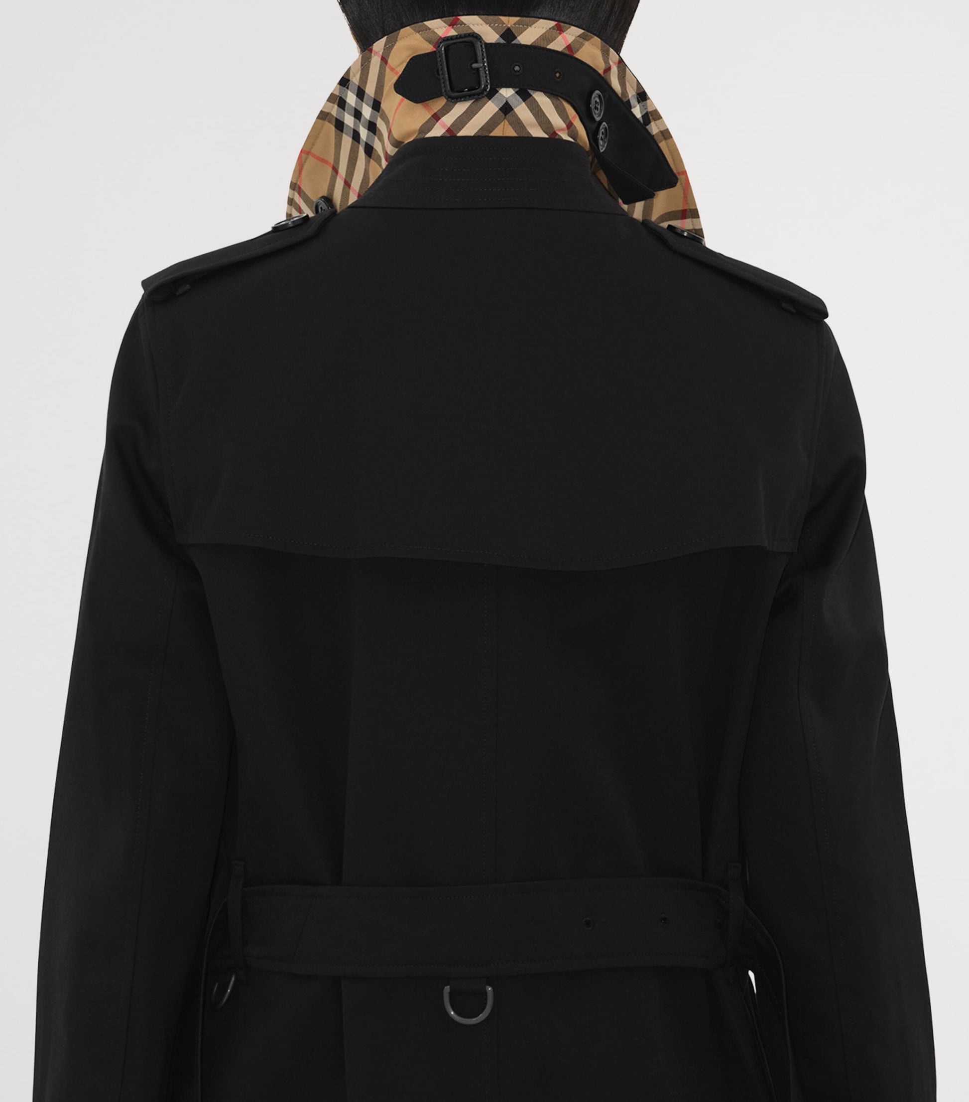 Burberry Gabardine Mid-Length Kensington Heritage Trench Coat