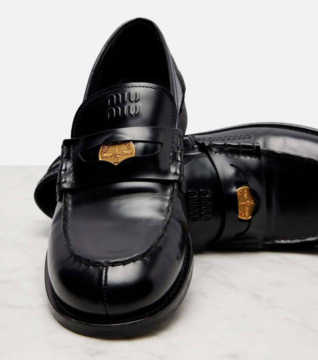 Miu Miu - Leather loafers