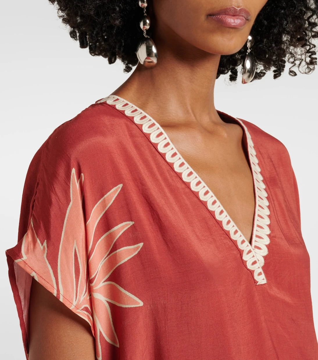 Velvet - Naomi embroidered printed top