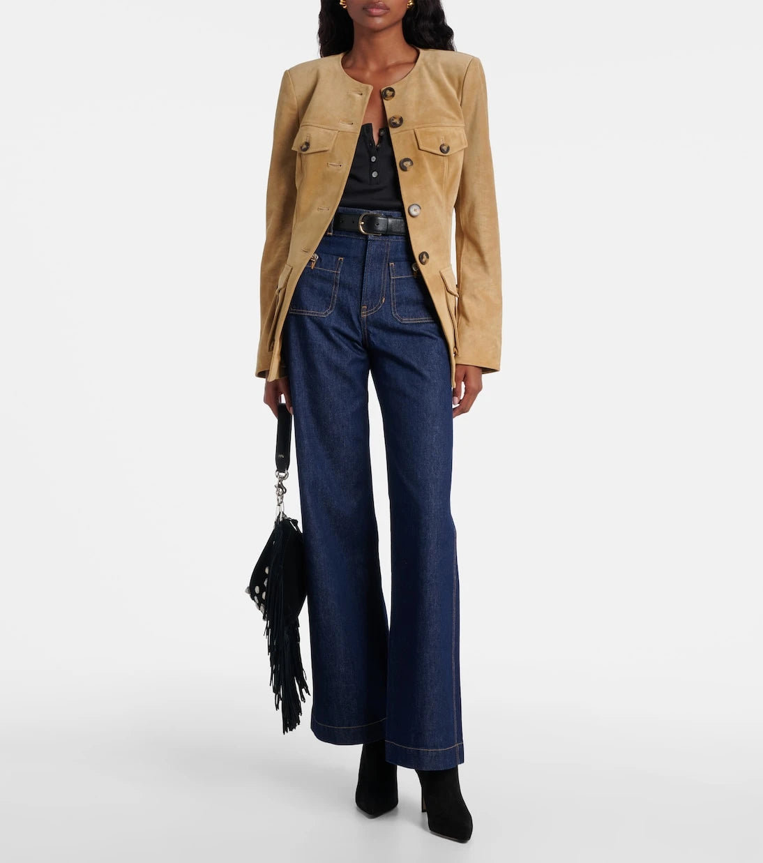 Veronica Beard - Lisa 70 suede ankle boots