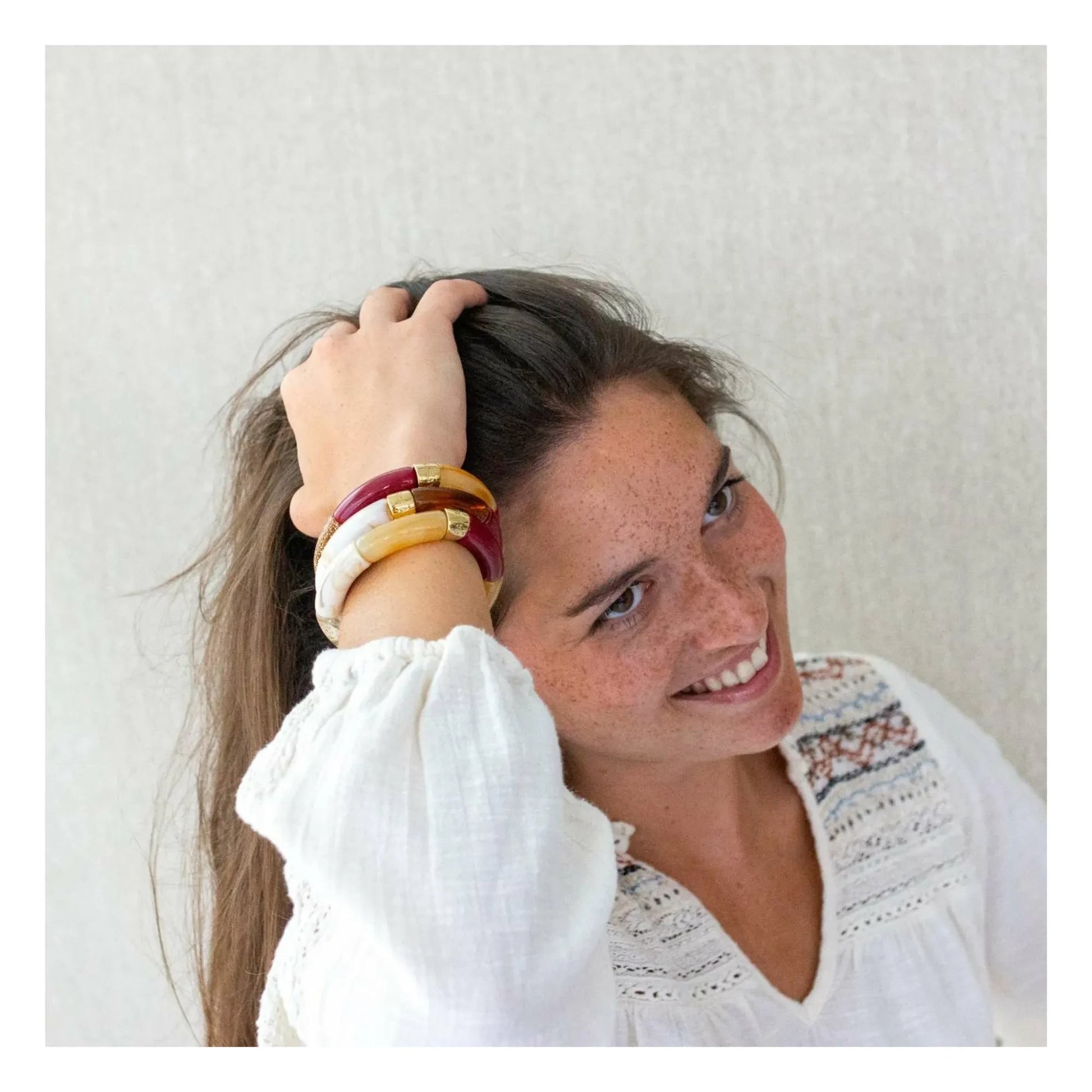 Parabaya - Sol 3 bracelet | Ivory
