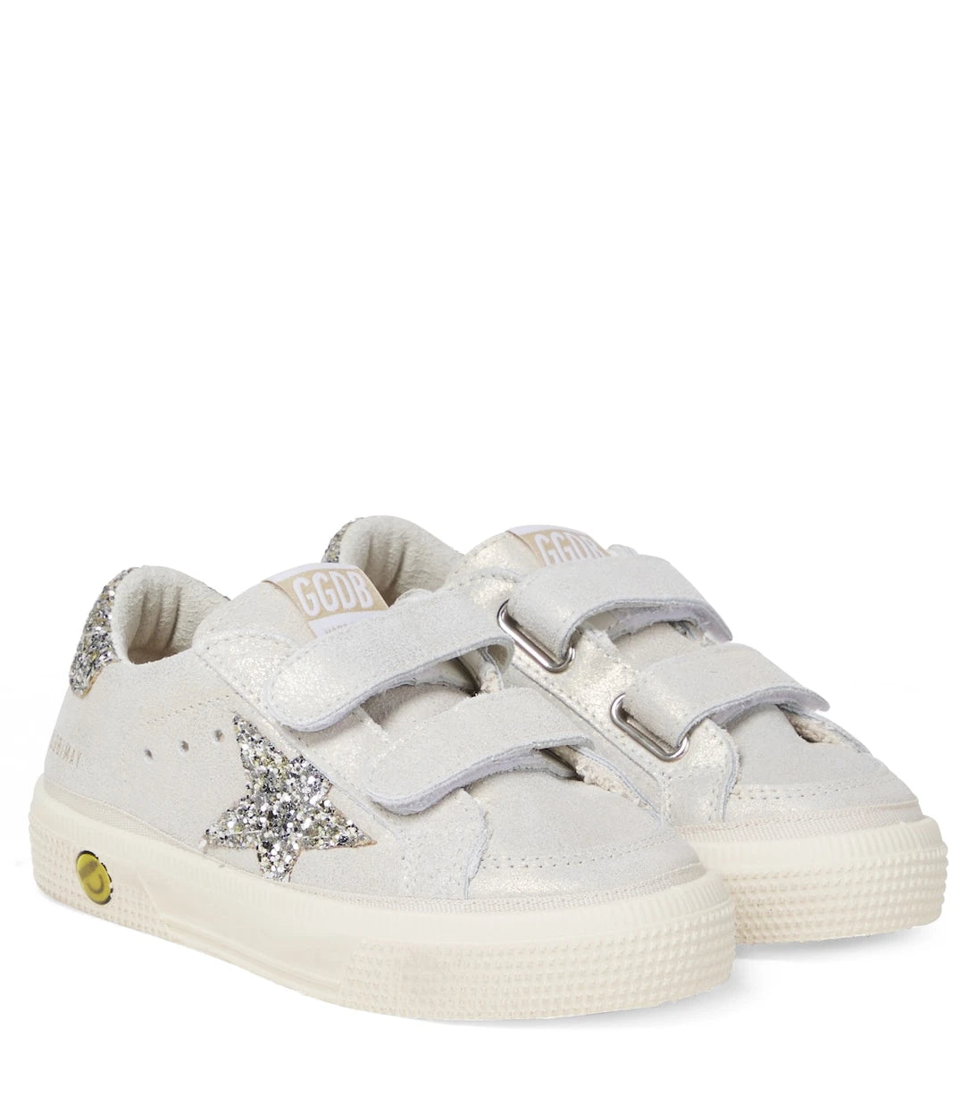 Golden Goose Kids - May School glitter leather sneakers