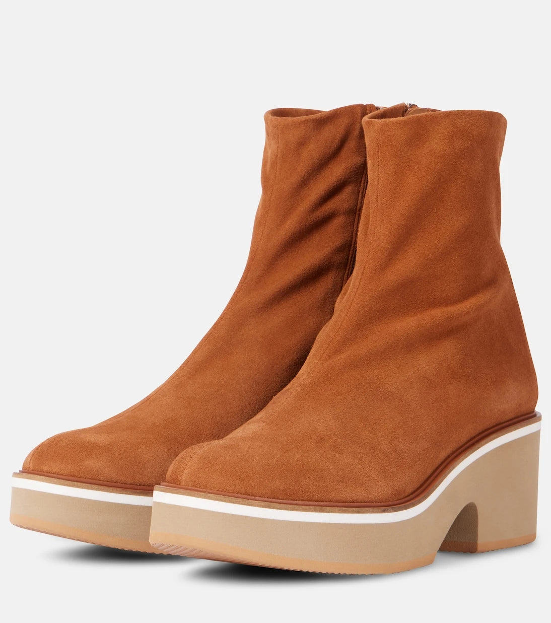 Clergerie - Albane suede platform ankle boots