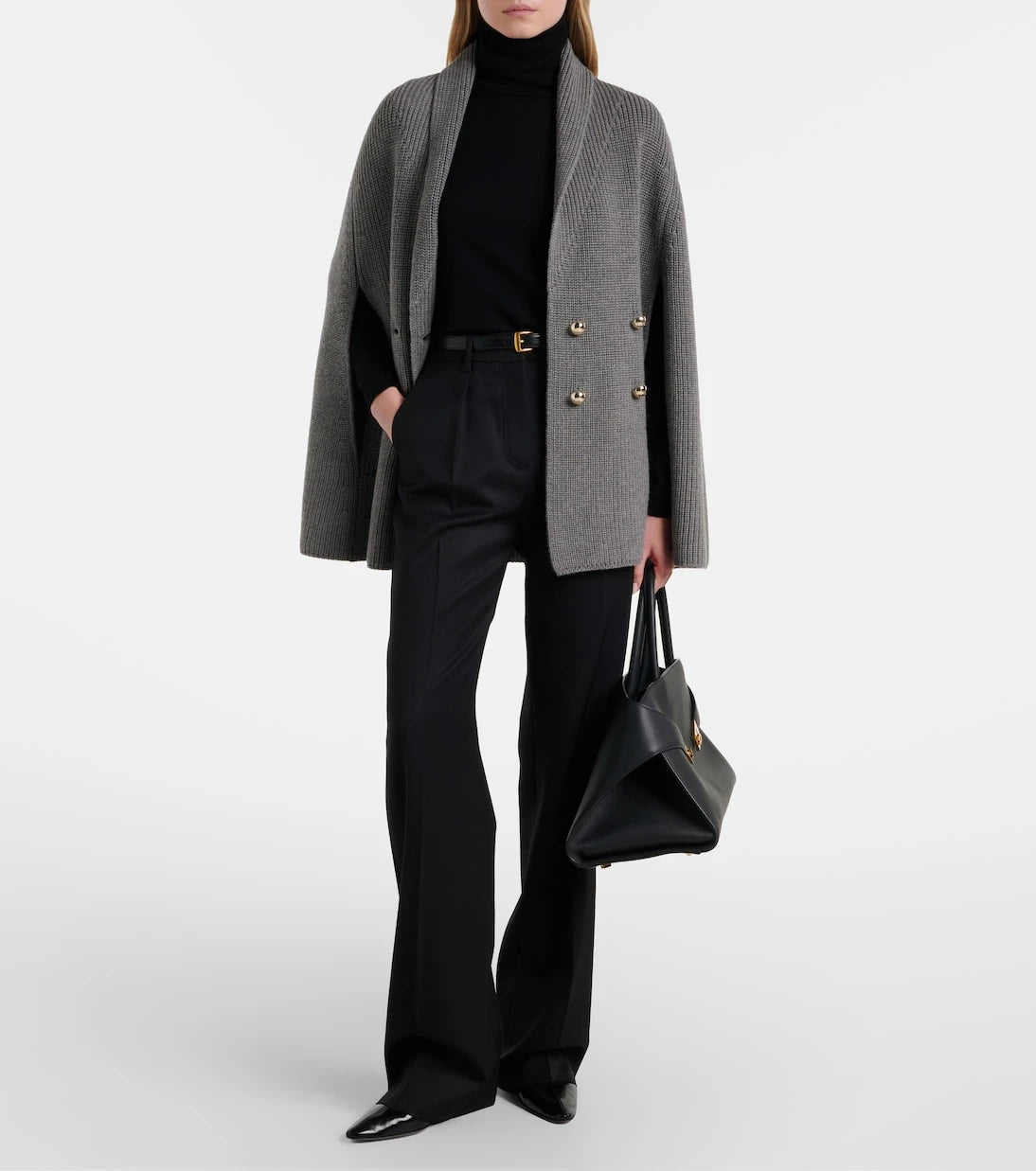 Max Mara - Agenzia double-breasted virgin wool cape