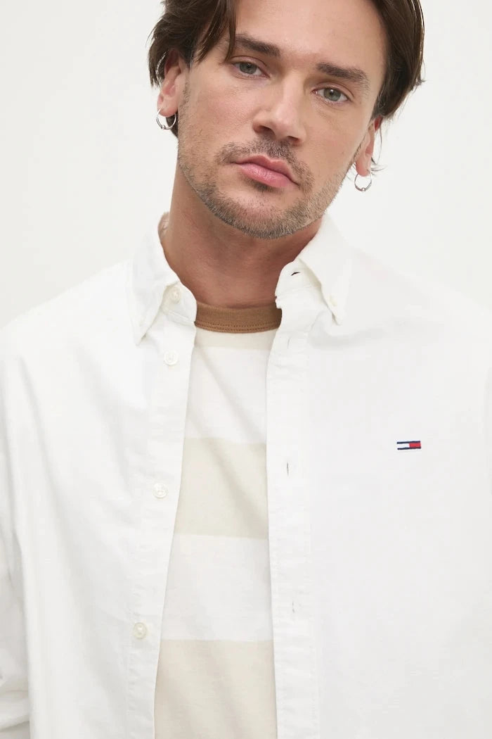 Tommy Jeans erkek pamuk gömlek