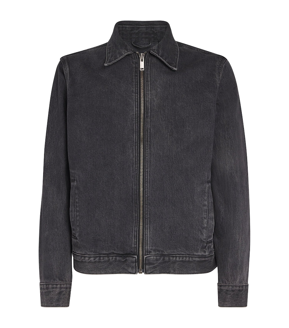 Black Harrington Denim Jacket