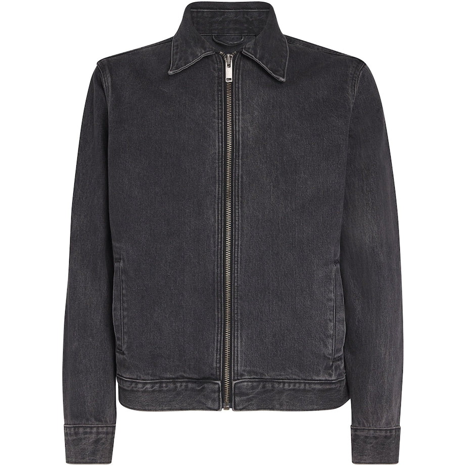 Black Harrington Denim Jacket