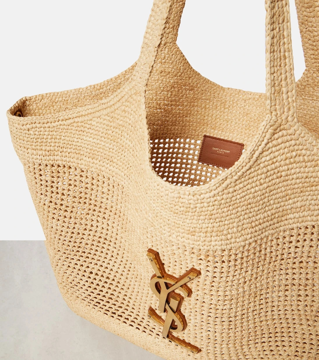 Saint Laurent - Icare Maxi raffia tote bag