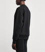 Black Cotton-Blend Club Crew Sweatshirt